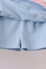 Blue Performance Scalloped Skorts Set