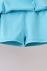 Blue Performance Scalloped Skorts Set
