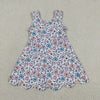 Floral Performance Scalloped Tank Dress
