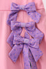 Pink scalloped bow active dress