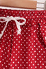 Red polka dot pocket ruffle pants set