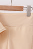 Khaki scalloped active pants set
