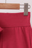 Maroon sclloped active pants set