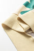 Khaki Mineral Washed French Terry Flower Print Sweatshirt