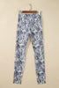 Multicolour Camouflage Pattern High Waist Leggings