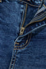 Beau Blue Acid Wash Pocket Detail Flare Jeans