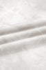 Beige Vintage Tie Dye Bracelet Sleeve Drawstring Elastic Waist 2pcs Short Set