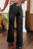 Black Wide Leg Pocketed High Waist Jeans