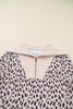 Khaki Leopard Print Zip up Collar Patchwork Shift Mini Dress