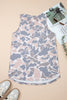 Multicolour Retro Camouflage Print Oversize Tank Top