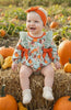 Cute Autumn Floral Printed Bubble Romper
