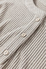 Simply Taupe Plus Size Ribbed Knit Kangaroo Pocket Henley Long Sleeve Top