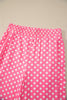 Blue Polka Dot Print Slim Tank Loose Pants 2pcs Outfit