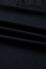 Black Leopard Trim Notched Neck Short Puff Sleeve Shift Mini Dress