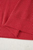Fiery Red Twist Ribbed MERRY Letter Graphic Plus Size Pullover