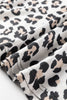 Black Color Block Leopard Patchwork Long Sleeve Casual Top