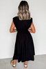 Black Sleeveless Zipped Front V Neck Shirred Waist Maxi Dress