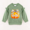 GIRLS THANKSGIVING PUMPKIN PRINT TOP