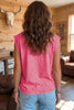 Bonbon Bonbon Toner Washed Wild West Whiskey Print Sleeveless Muscle Top
