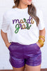 Wisteria Sequin mardi gras Graphic T Shirt