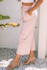 Pink Flower Patch Mineral Washed Terry Knit Cropped Wide Leg Pants