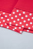 Pink Colorblock Polka Dot Contrast Trim Oversized Sweatshirt