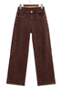 Dusk Blue Side Seam Rivet Detail Ankle Length Casual Jeans