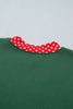 Pink Colorblock Polka Dot Contrast Trim Oversized Sweatshirt