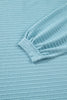 Light Blue Textured Drop Shoulder Plus Size Knit Top