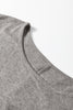 Light Grey Solid Color Extended Cuffs Long Sleeve Top