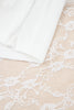 White Sheer Lace Frilly Ruffles High Low Long Skirt