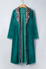 Skobeloff Velvet Contrast Leopard Print Lapel Collar Open Front Cardigan