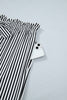 Black Stripe Plus Size Loose Straight Casual Pants