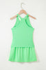 Sachet Pink Slim Tank Top Elastic Waist Mini Skort 2pcs Outfit