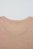 Parchment Plus Size Drop Shoulder Knit Tunic Top