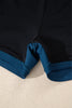 Rose Red Color Block Patchwork Bow Knot Detail Sleeveless Swim Dress
