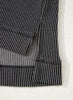 Dark Grey Corded Lantern Sleeve Top High Waist Ruffled Mini Skirt Set