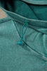 Black Half Zip Kangaroo Pocket Mineral Wash Baggy Hoodie