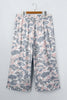 Khaki Camouflage Print Patch Pockets Ankle-Length Plus Size Pants
