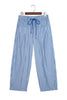 Black Stripe Drawstring Casual Loose Pants