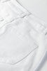 White Bow Knot Side Detail Straight Leg Loose Jeans