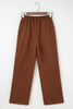 Black Fleece Lined Leopard Drawstring Elastic Waist Solid Pants