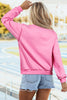 White Oversize Drop Shoulder Reversible Mock Neck Sweatshirt