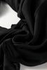 Black Seamed Drawstring High Waist Wide Leg Sweatpants