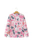 Sky Blue Camouflage Western Style Pullover Sweatshirt