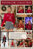 Fiery Red Contrast Trim Big Bow Accent Holiday Cropped Sweater