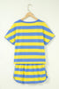 Rose Stripe Dolman Tee Drawstring Skort Athletic 2pcs Set