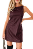 Wild Ginger Vegan Leather Sleeveless Mini Dress