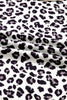 Gray Leopard Color Block Patchwork Reverse Stitch Plus Size Baggy Pullover