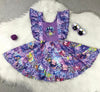NEW POP FACES PURPLE   DRESS